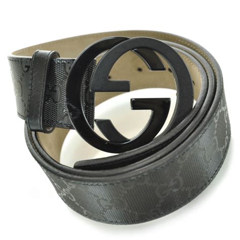 gucci gg supreme belt fake|black gucci imprime belt.